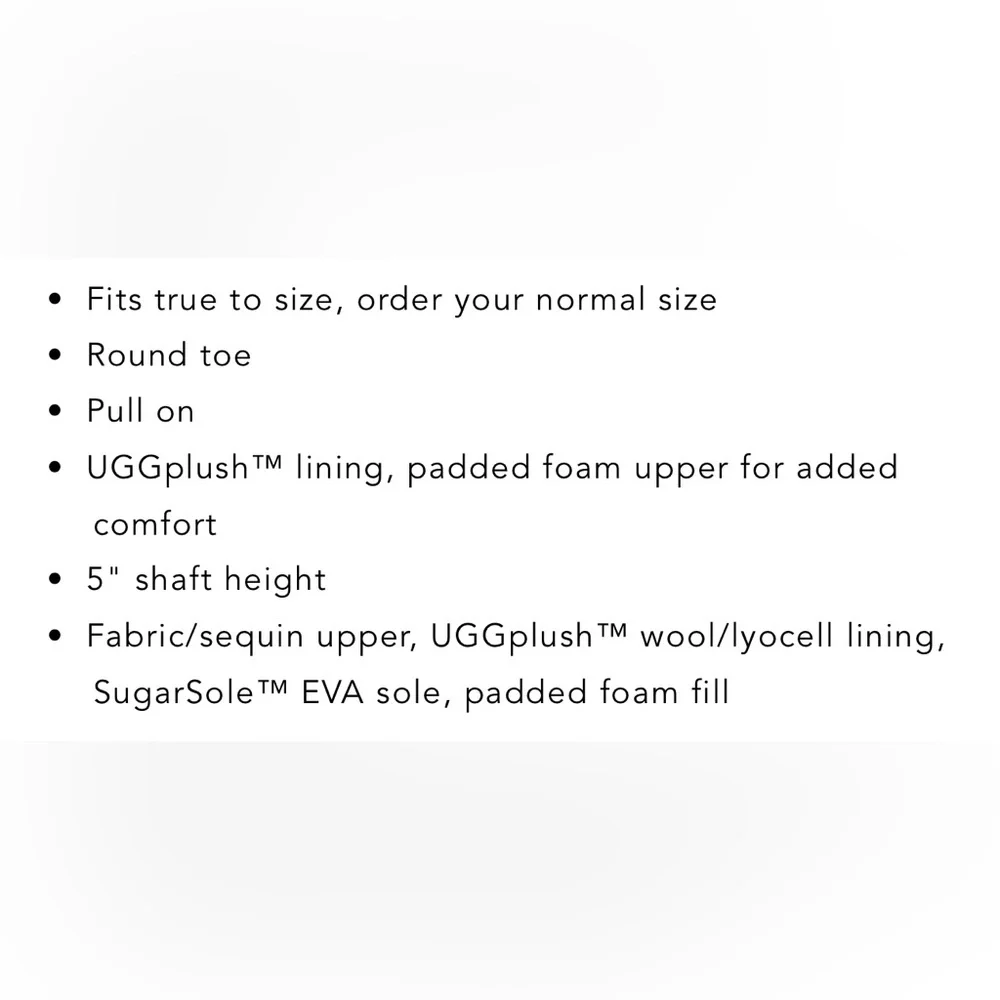 NIB UGG® 1151291 Women's Classic Mini Mirror Ball Pull On Cold Weather Boots